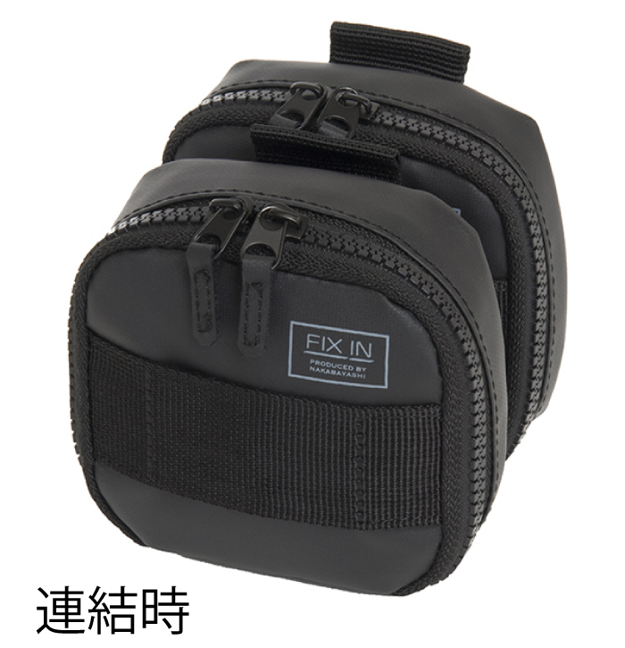 まとめ) ナカバヤシ FIX INガジェットポーチ 2in1 グレー SZC-GDP07GY